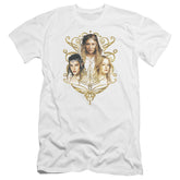 Lord Of The Rings Women Of Middle Earth Men's Ultra-Soft 30/1 Cotton Slim Short-Sleeve T-Shirt